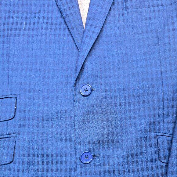 English Laundry Men’s Blue Suit – Blazer & Pants Set - Picture 3 of 14